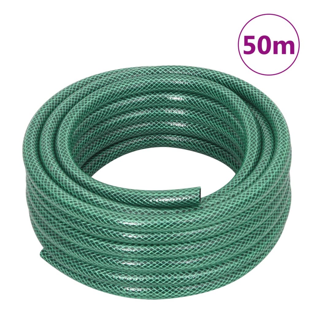 vidaXL Furtun de aer, verde, 0,5", 50 m, PVC