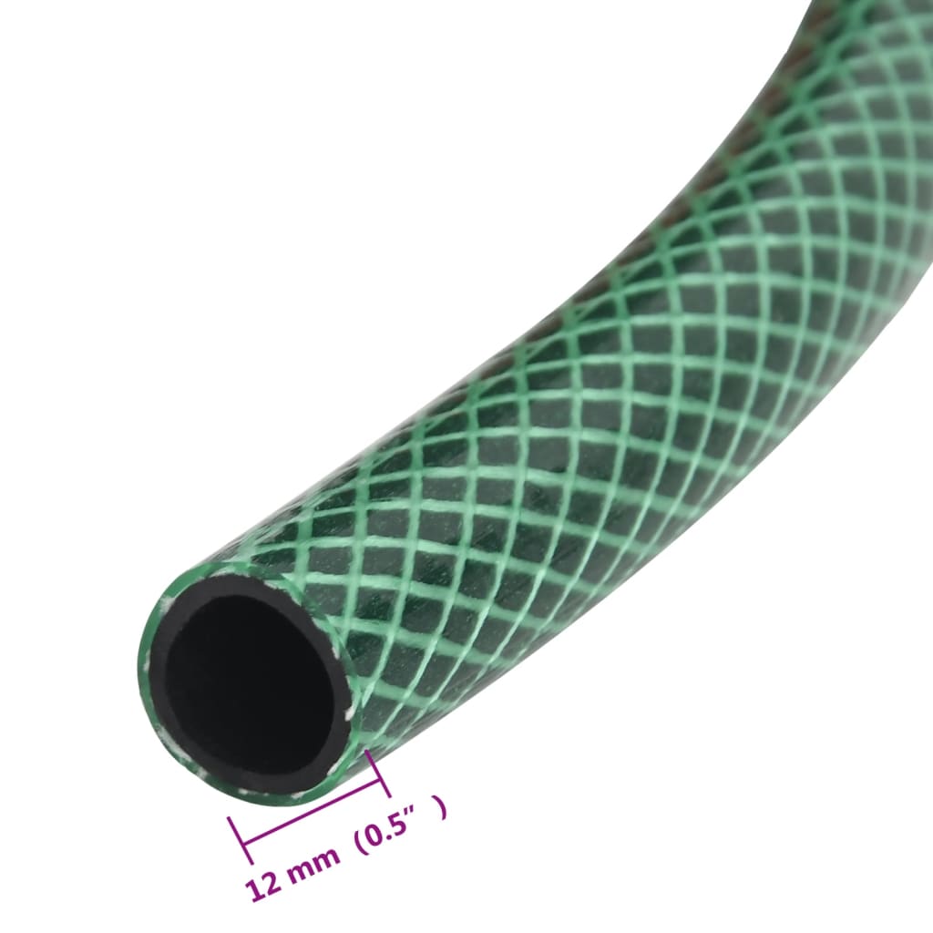 vidaXL Furtun de aer, verde, 0,5", 50 m, PVC
