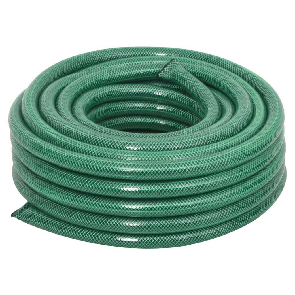 vidaXL Furtun de grădină cu set de racorduri, verde, 0,75", 30 m, PVC vidaXL Furtun de grădină cu set de racorduri, verde, 0,75", 30 m, PVC