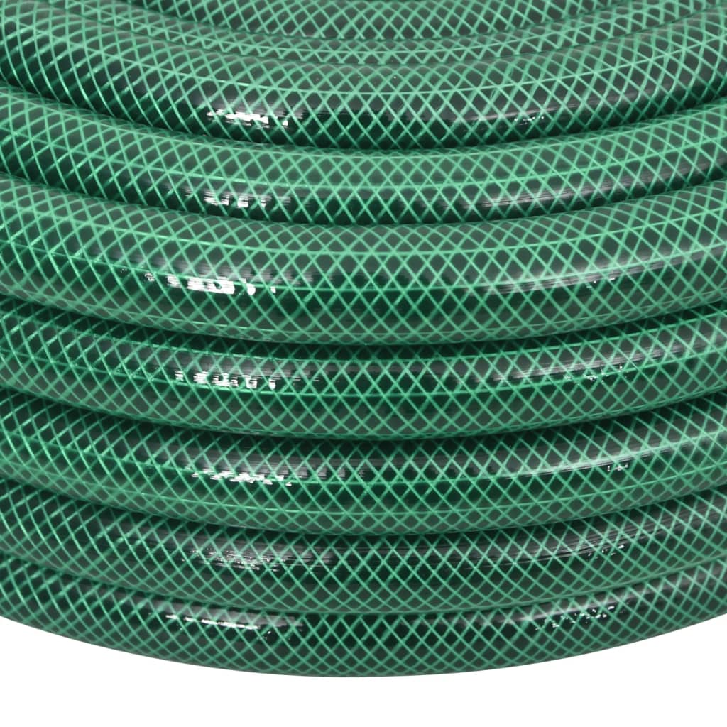 vidaXL Furtun de grădină cu set de racorduri, verde, 0,75", 30 m, PVC vidaXL Furtun de grădină cu set de racorduri, verde, 0,75", 30 m, PVC