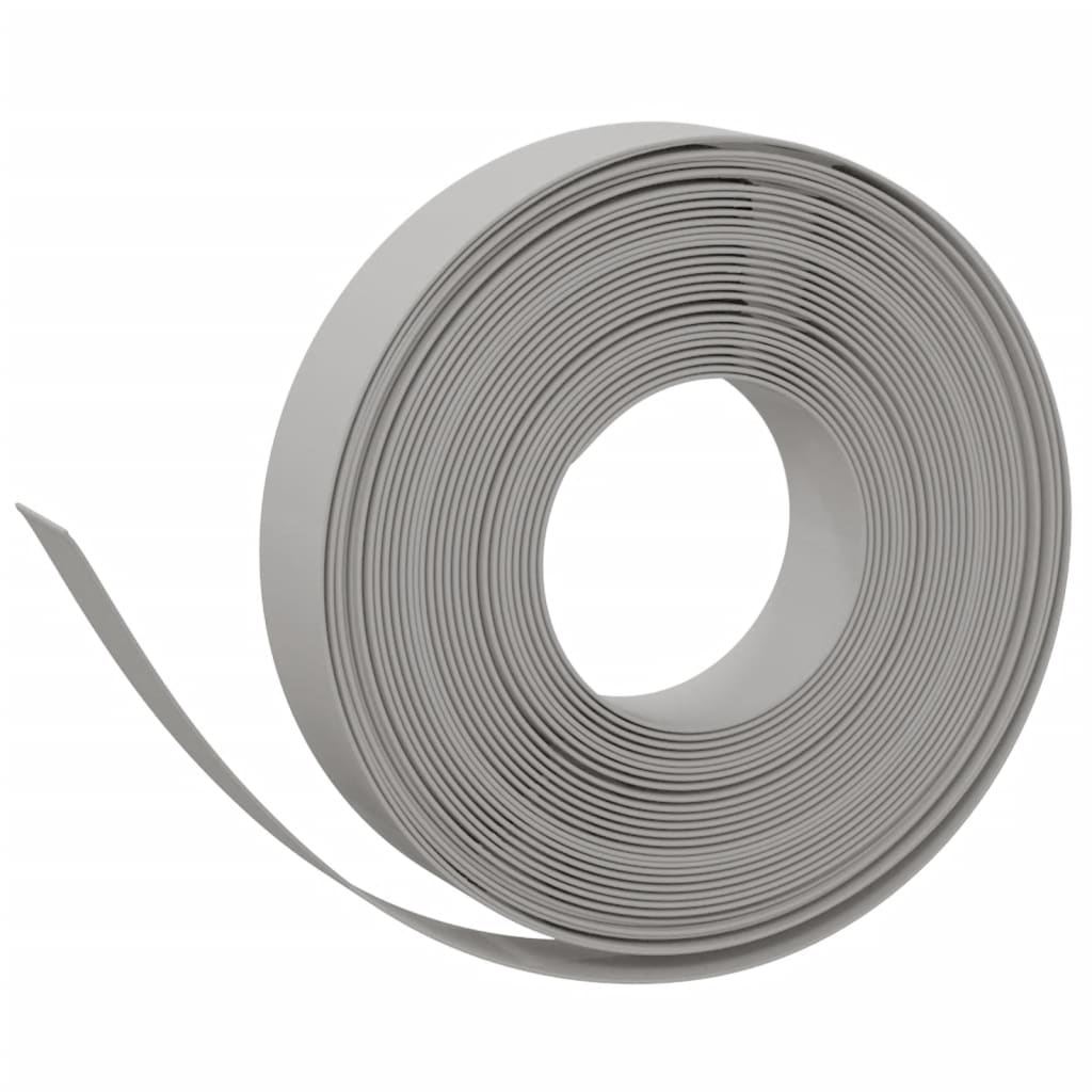 vidaXL Bordură de grădină, gri, 10 m 10 cm, polietilenă vidaXL Bordură de grădină, gri, 10 m 10 cm, polietilenă