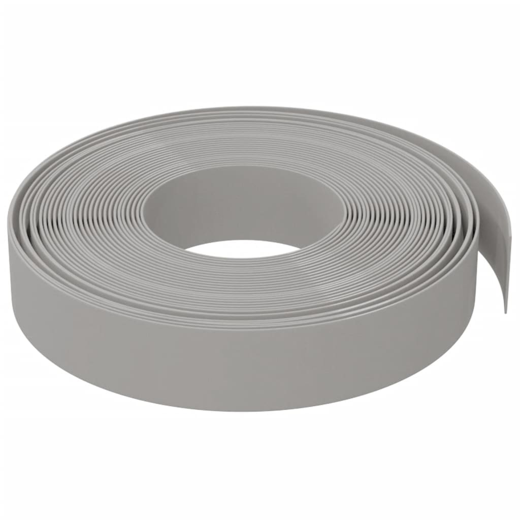 vidaXL Bordură de grădină, gri, 10 m 10 cm, polietilenă vidaXL Bordură de grădină, gri, 10 m 10 cm, polietilenă
