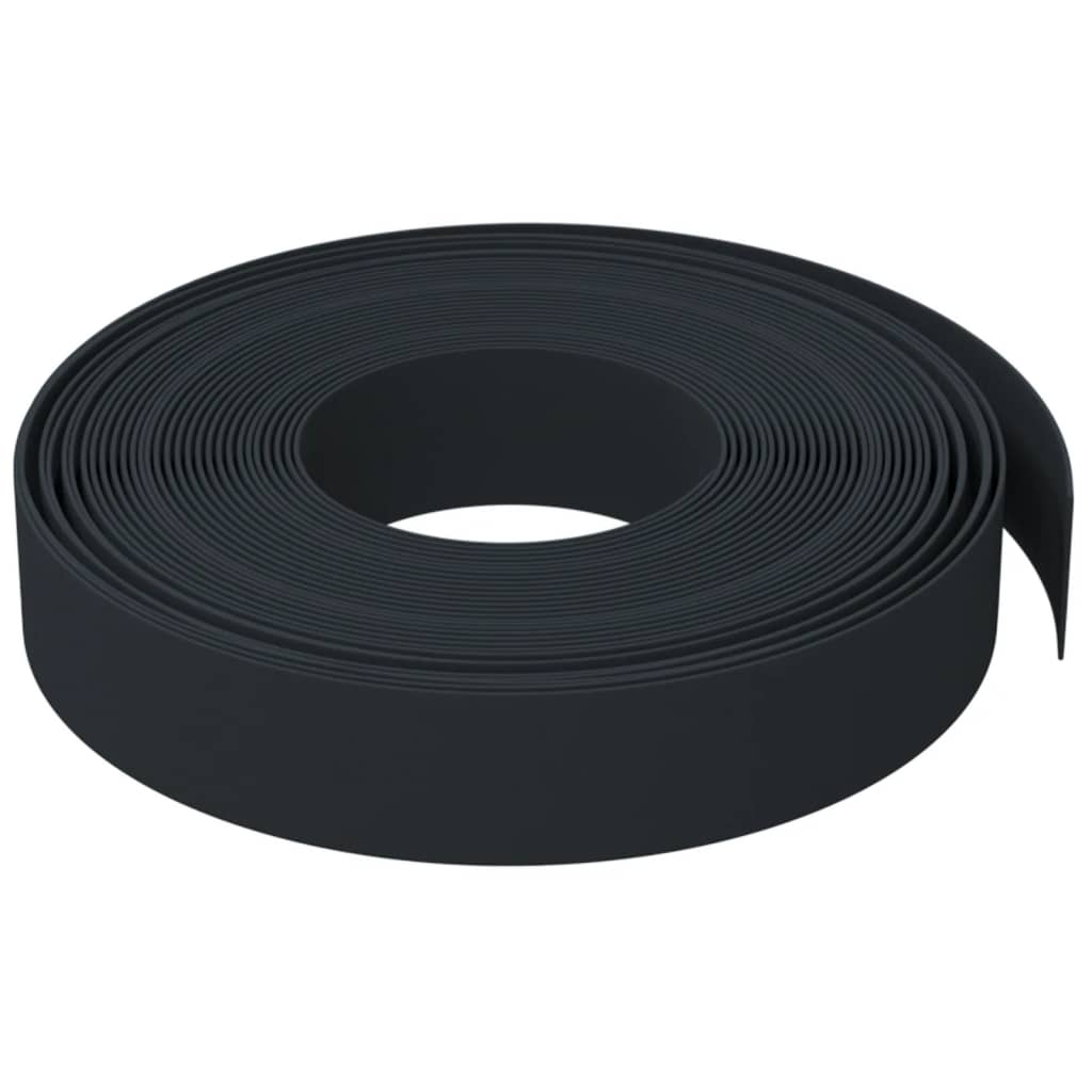 vidaXL Bordură de grădină, negru, 10 m 10 cm, polietilenă vidaXL Bordură de grădină, negru, 10 m 10 cm, polietilenă