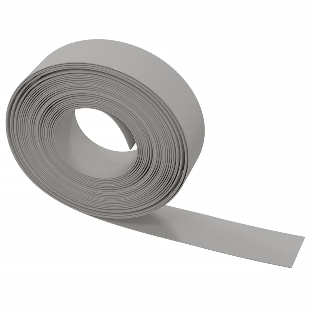 vidaXL Bordură de grădină, gri, 10 m 15 cm, polietilenă vidaXL Bordură de grădină, gri, 10 m 15 cm, polietilenă