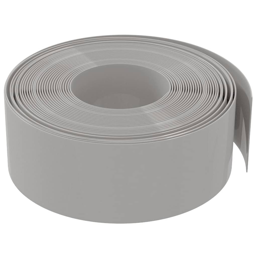 vidaXL Bordură de grădină, gri, 10 m 20 cm, polietilenă vidaXL Bordură de grădină, gri, 10 m 20 cm, polietilenă