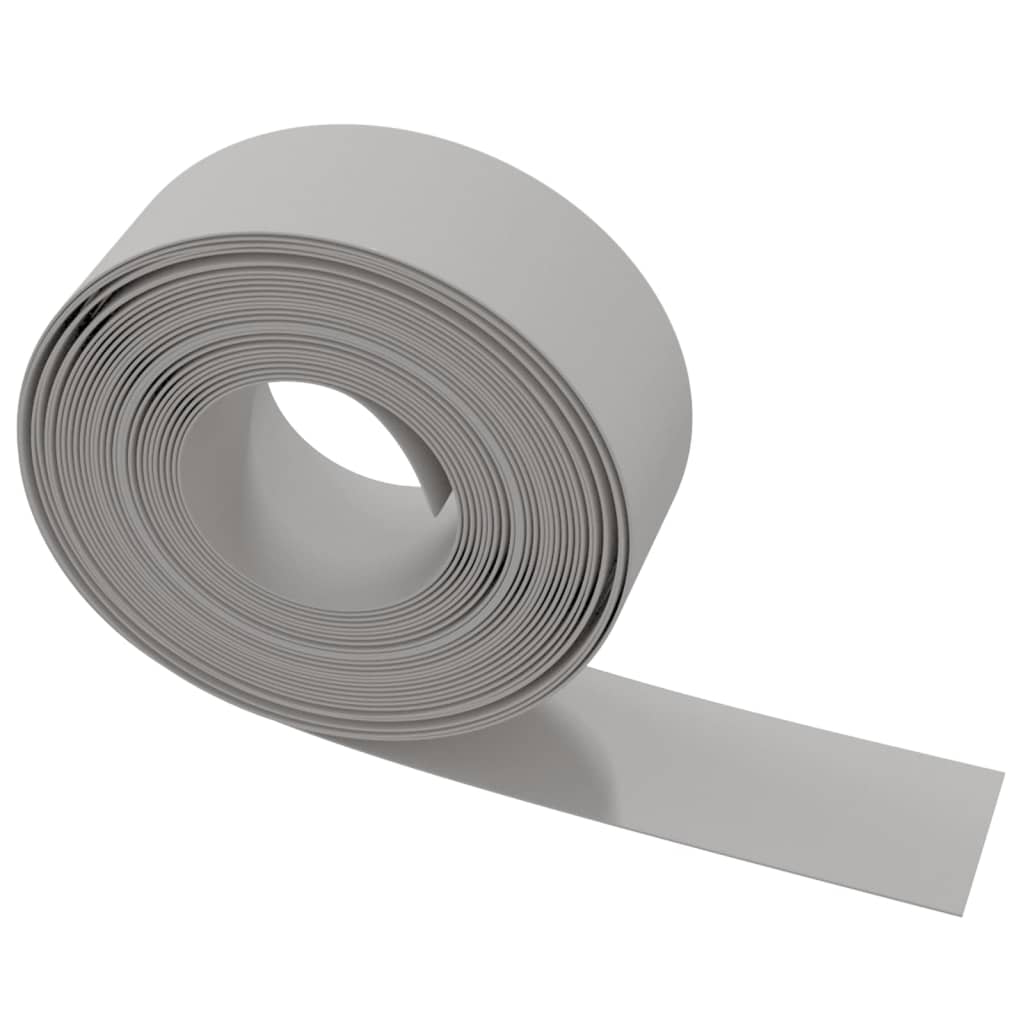 vidaXL Bordură de grădină, gri, 10 m 20 cm, polietilenă vidaXL Bordură de grădină, gri, 10 m 20 cm, polietilenă