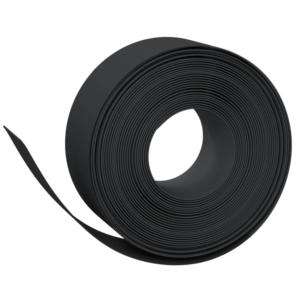 vidaXL Bordură de grădină, negru, 10 m 20 cm, polietilenă vidaXL Bordură de grădină, negru, 10 m 20 cm, polietilenă
