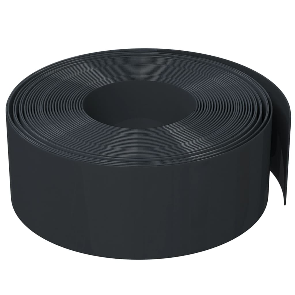 vidaXL Bordură de grădină, negru, 10 m 20 cm, polietilenă vidaXL Bordură de grădină, negru, 10 m 20 cm, polietilenă