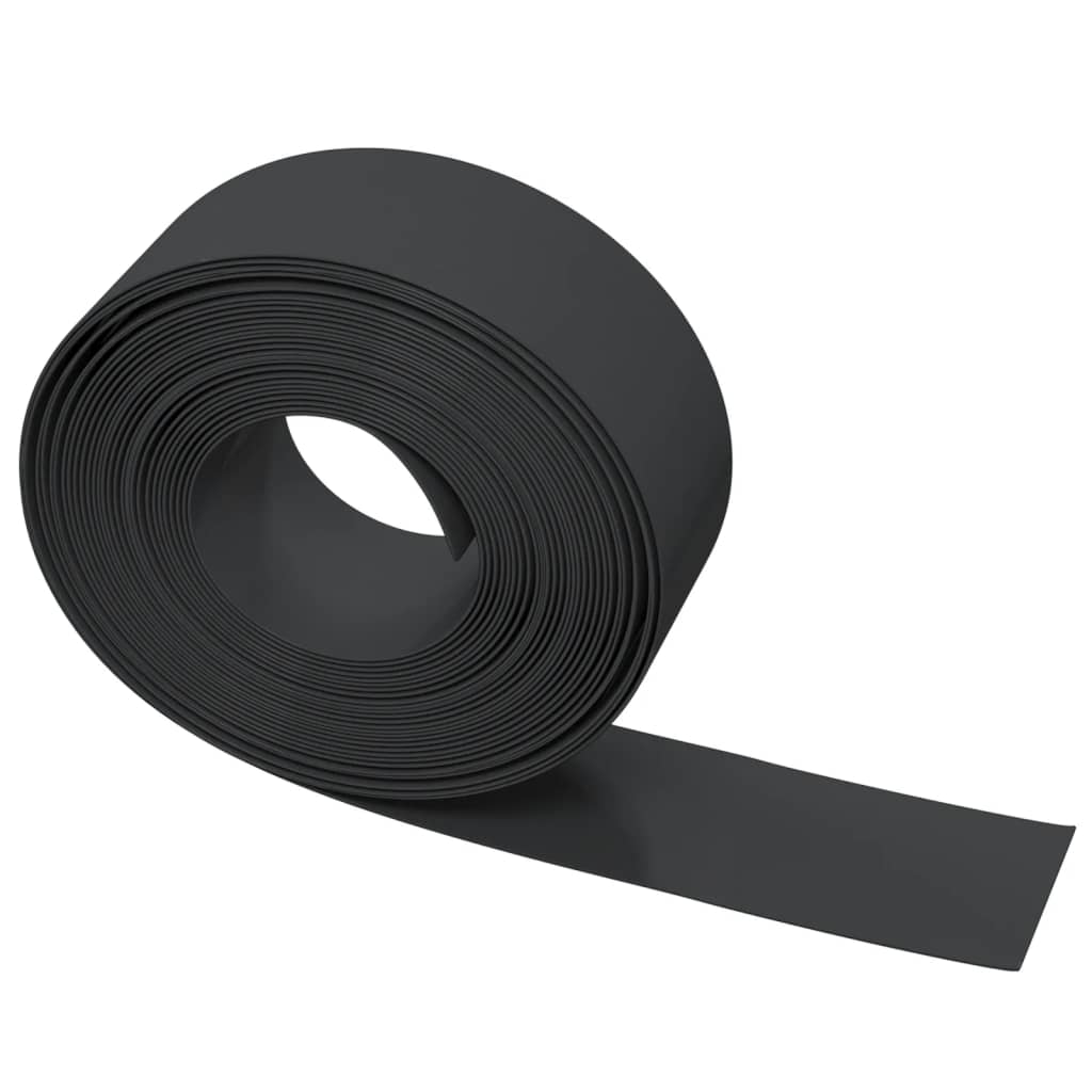 vidaXL Bordură de grădină, negru, 10 m 20 cm, polietilenă vidaXL Bordură de grădină, negru, 10 m 20 cm, polietilenă