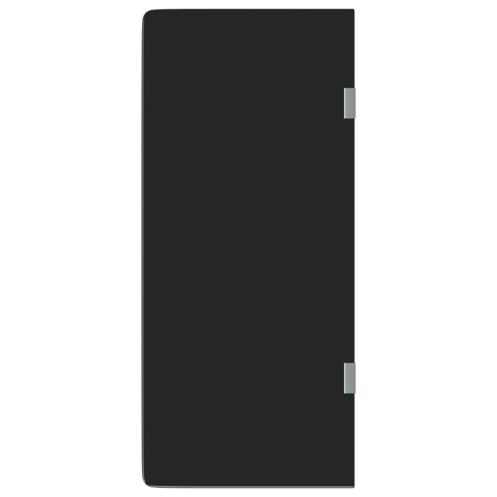vidaXL Ecran intimitate pisoar perete negru 90x40cm sticlă securizată vidaXL Ecran intimitate pisoar perete negru 90x40cm sticlă securizată
