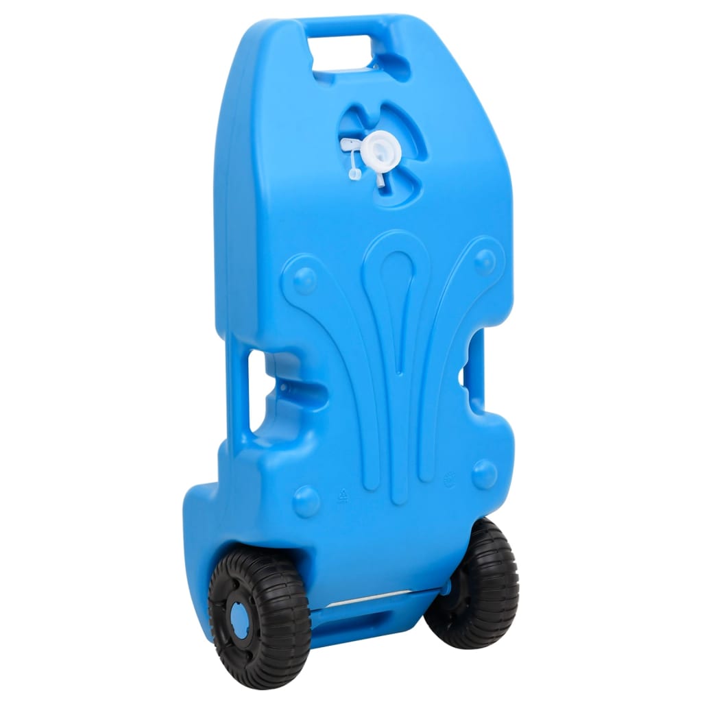 vidaXL Rezervor de apă cu roți pentru camping, albastru, 25 L vidaXL Rezervor de apă cu roți pentru camping, albastru, 25 L