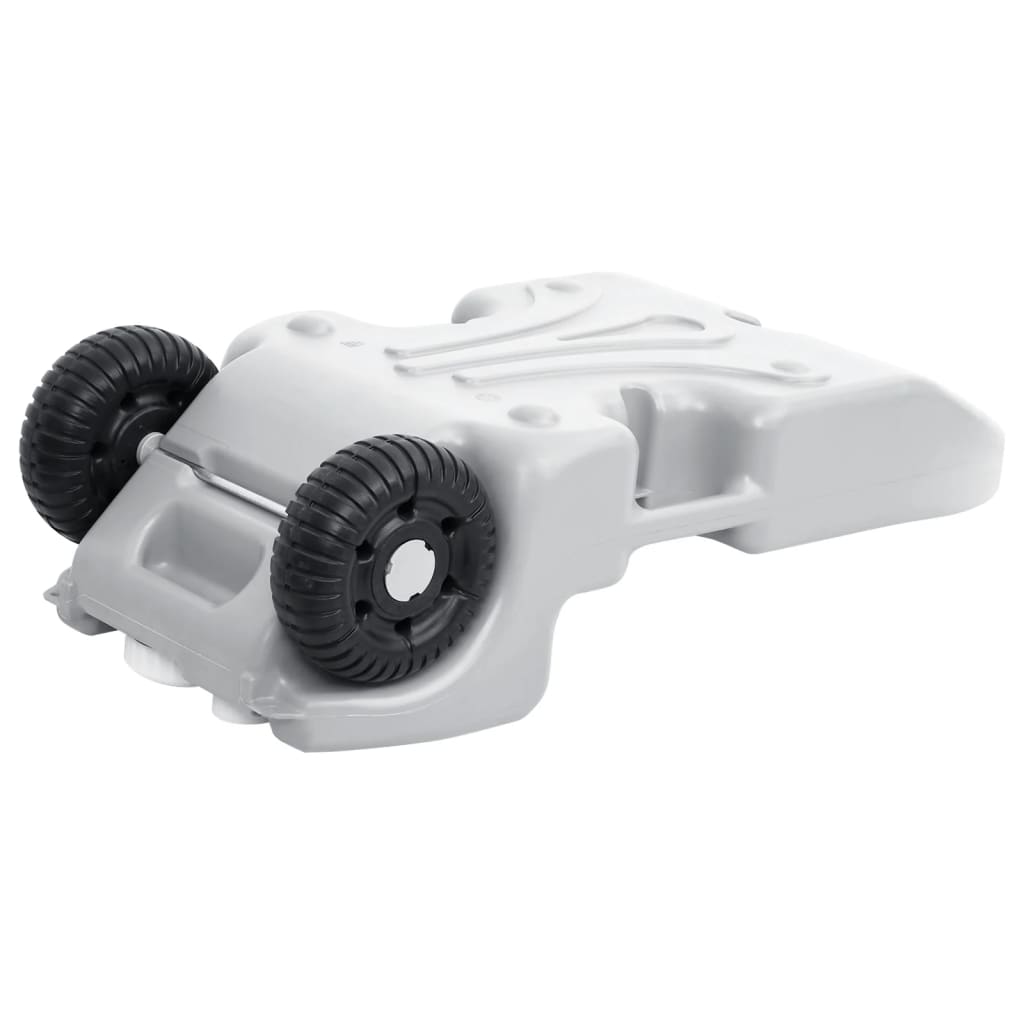 vidaXL Rezervor de apă cu roți pentru camping, gri, 25 L vidaXL Rezervor de apă cu roți pentru camping, gri, 25 L