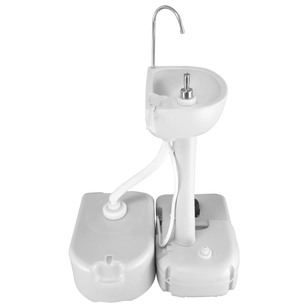vidaXL Rezervor de apă portabil cu adaptor, gri, 24 L vidaXL Rezervor de apă portabil cu adaptor, gri, 24 L
