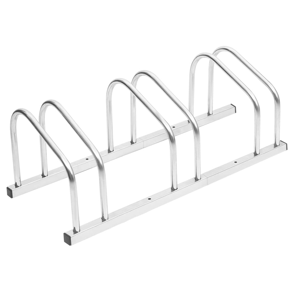 vidaXL Suport pentru biciclete, pentru 3 biciclete, oțel galvanizat vidaXL Suport pentru biciclete, pentru 3 biciclete, oțel galvanizat