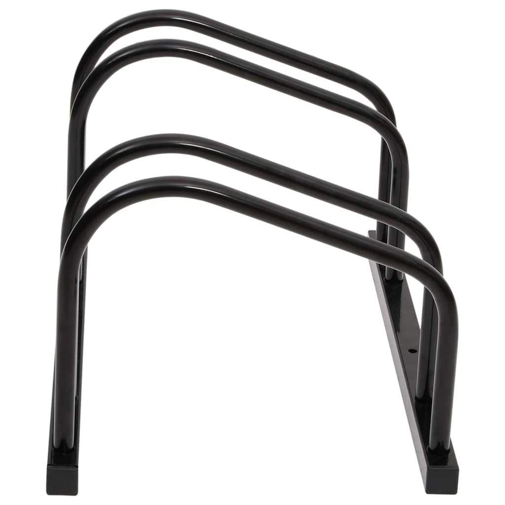vidaXL Suport de biciclete, pentru 2 biciclete, negru, oțel vidaXL Suport de biciclete, pentru 2 biciclete, negru, oțel