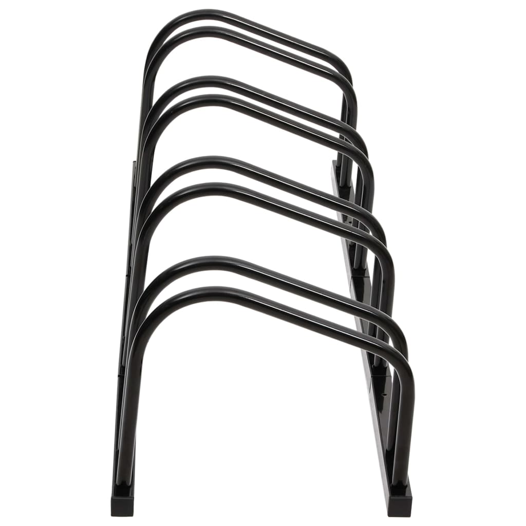vidaXL Suport de biciclete, pentru 4 biciclete, negru, oțel vidaXL Suport de biciclete, pentru 4 biciclete, negru, oțel