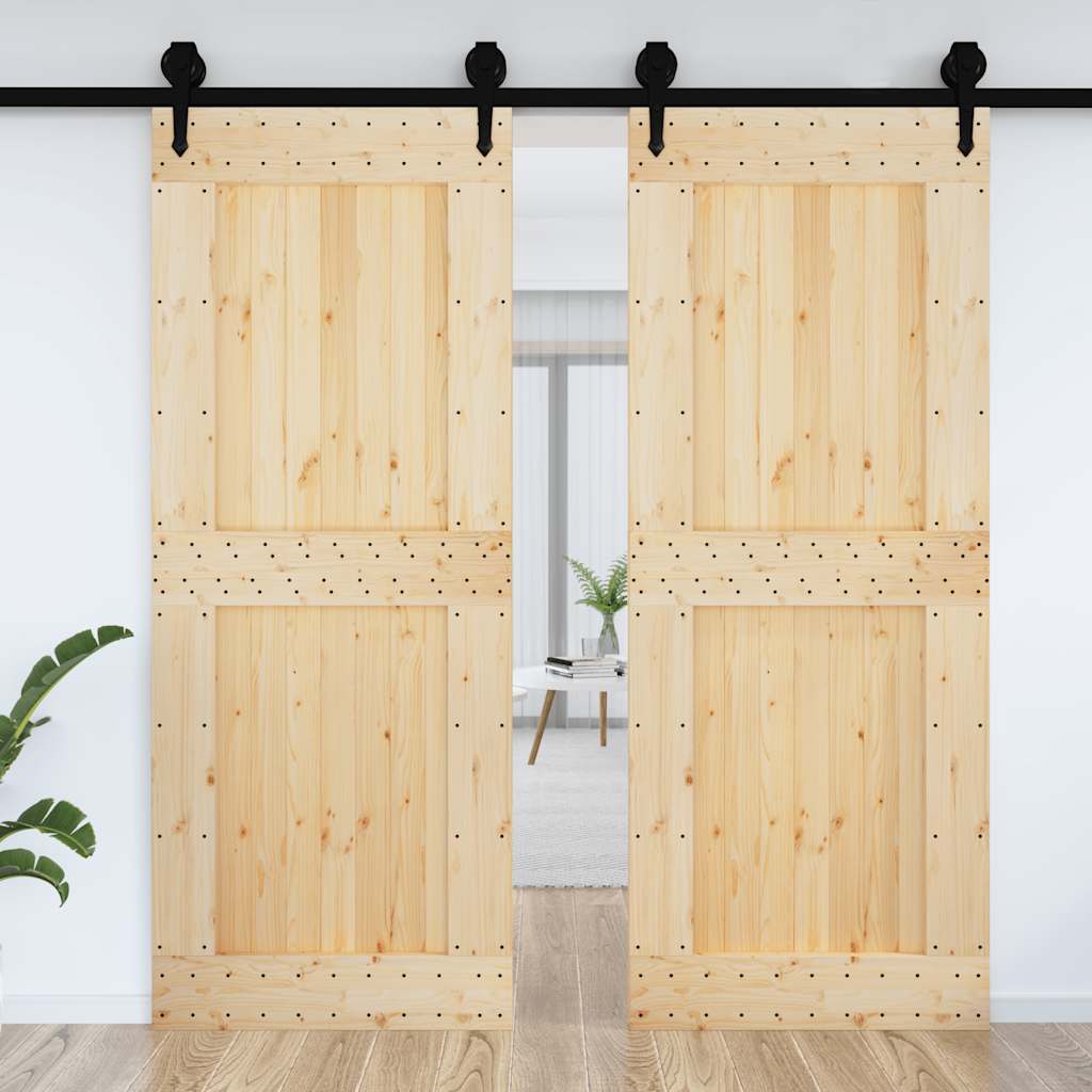 vidaXL Ușă „NARVIK”, 90x210 cm, lemn masiv de pin vidaXL Ușă „NARVIK”, 90x210 cm, lemn masiv de pin