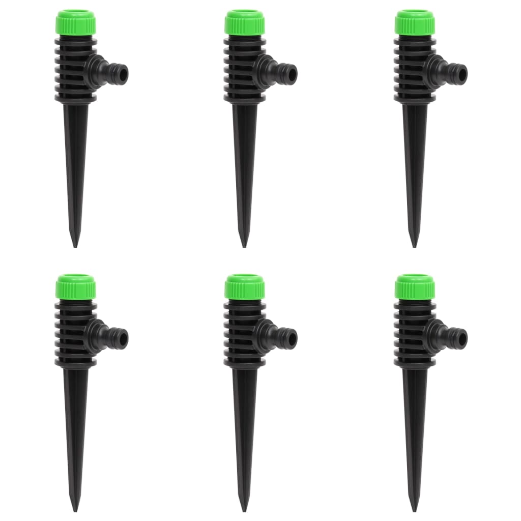 vidaXL Aspersoare rotative 6 buc. verde și negru 3x6x19,5 cm ABS și PP vidaXL Aspersoare rotative 6 buc. verde și negru 3x6x19,5 cm ABS și PP