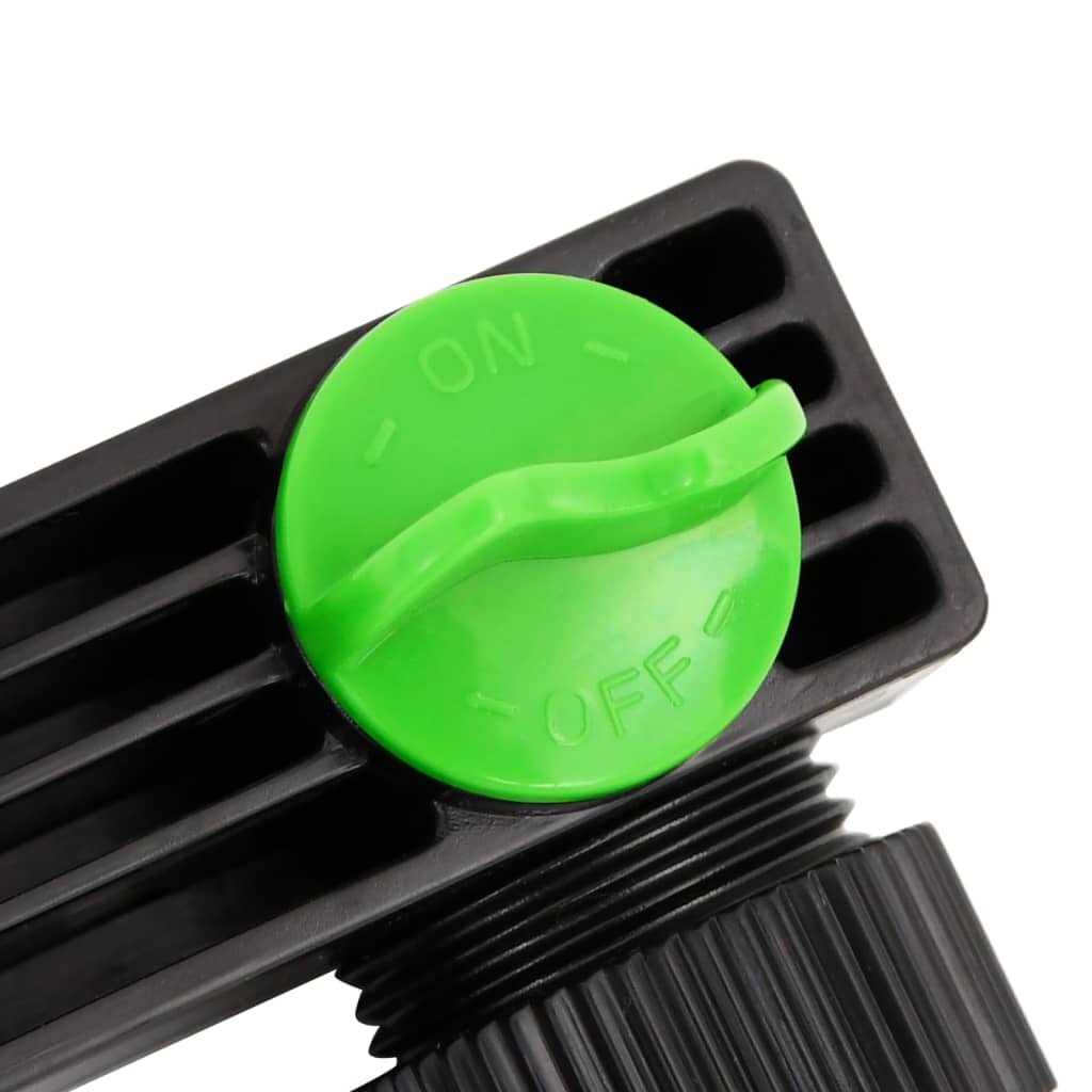 vidaXL Adaptor pentru robinet 4 căi verde/negru 19,5x6x11 cm ABS și PP vidaXL Adaptor pentru robinet 4 căi verde/negru 19,5x6x11 cm ABS și PP