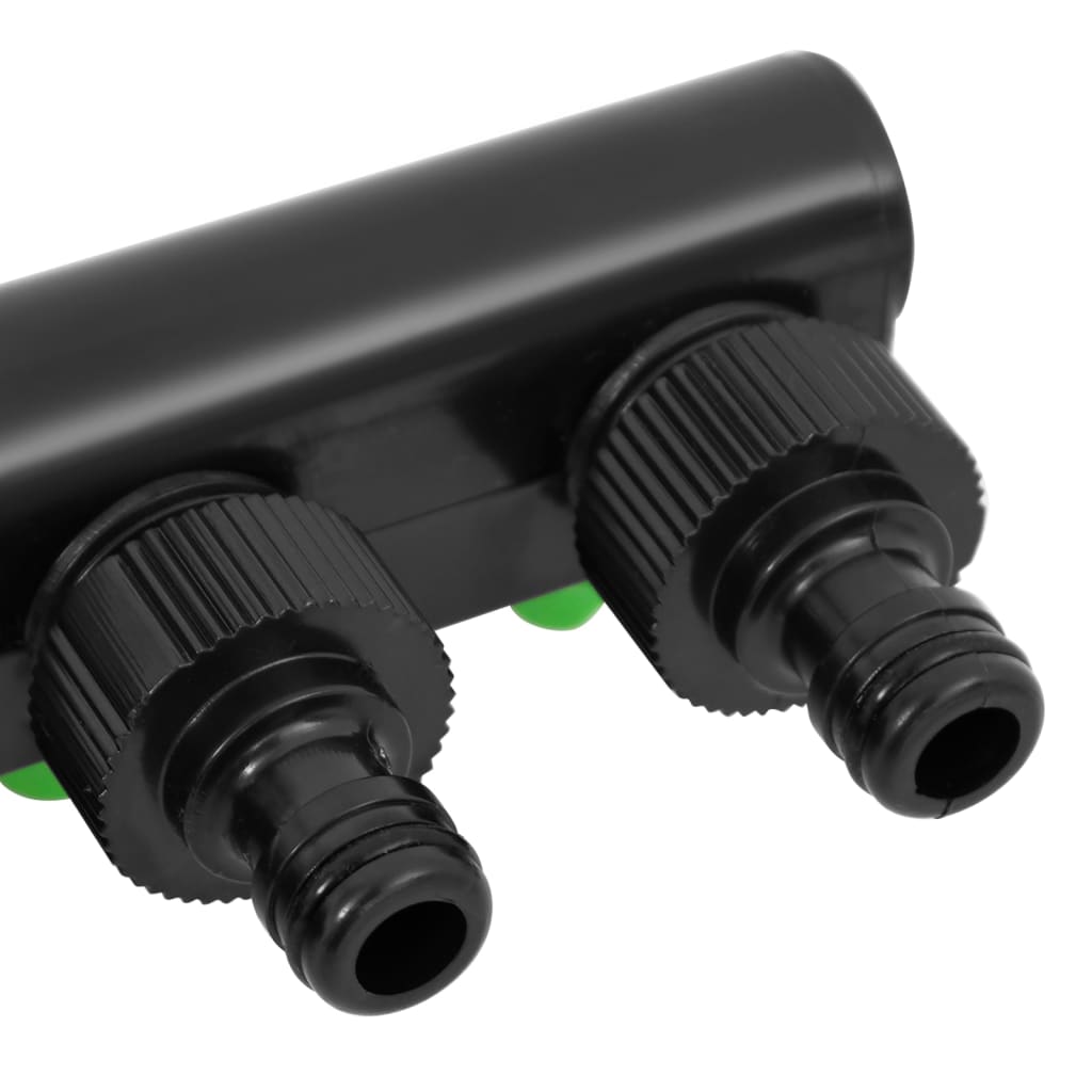 vidaXL Adaptor pentru robinet 4 căi verde/negru 19,5x6x11 cm ABS și PP vidaXL Adaptor pentru robinet 4 căi verde/negru 19,5x6x11 cm ABS și PP
