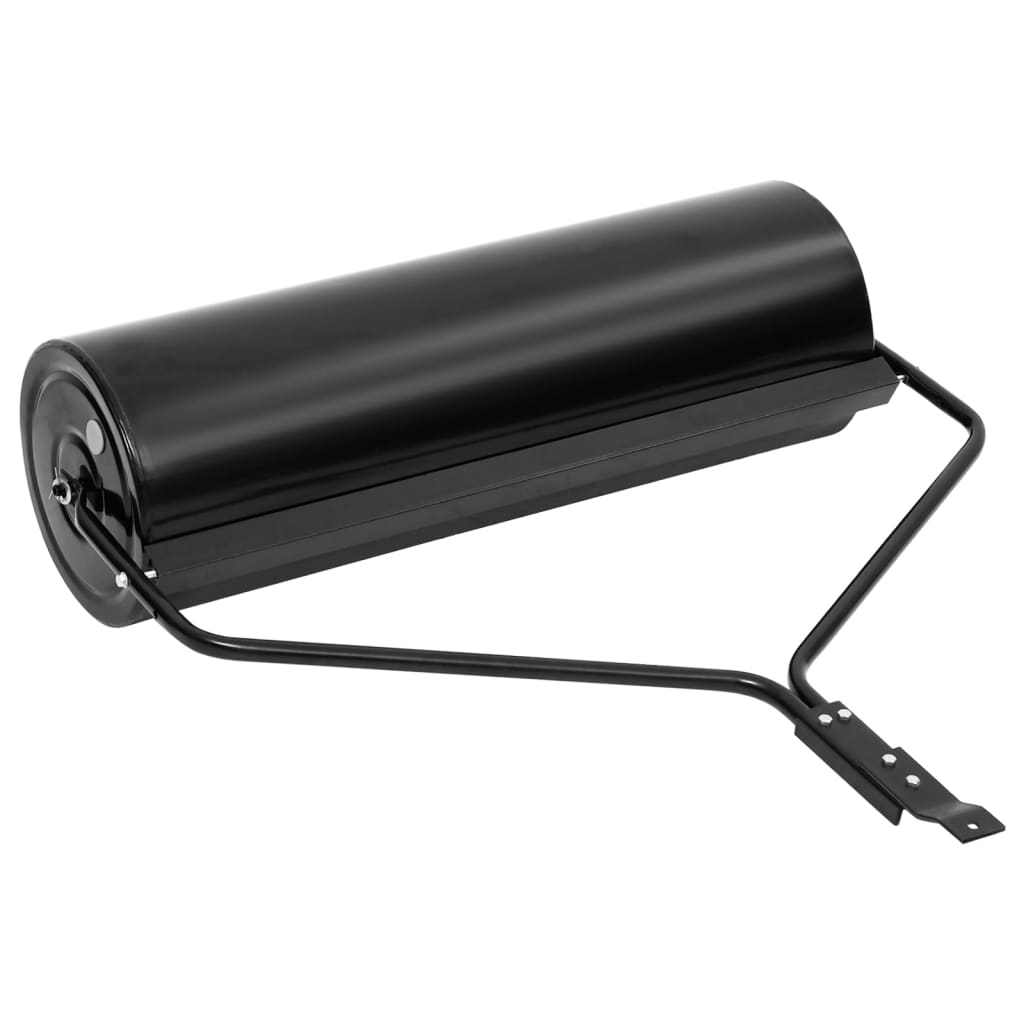 vidaXL Tăvălug pentru gazon de grădină de Împins, negru, 63 L, fier vidaXL Tăvălug pentru gazon de grădină de Împins, negru, 63 L, fier