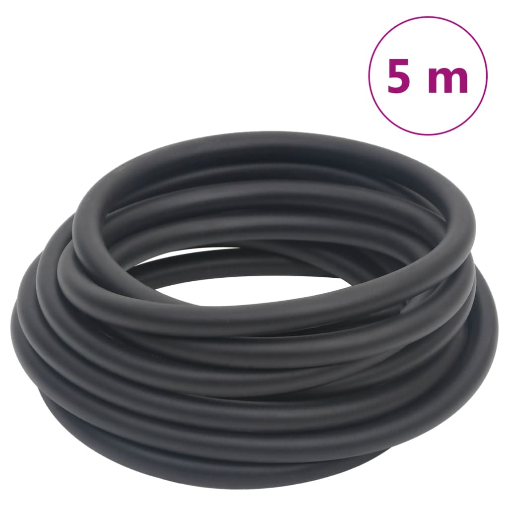 vidaXL Furtun de aer hibrid, negru, 0,6", 5 m, cauciuc și PVC vidaXL Furtun de aer hibrid, negru, 0,6", 5 m, cauciuc și PVC