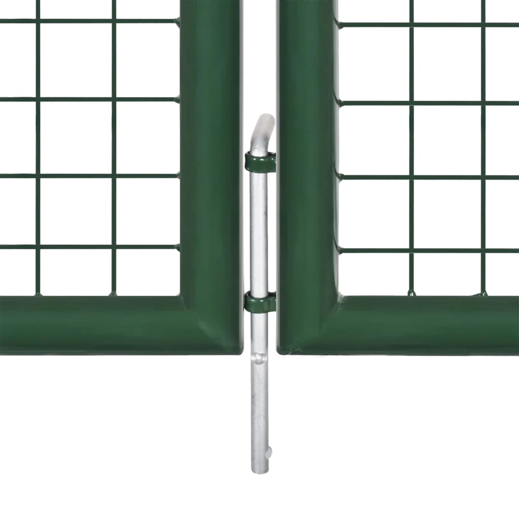 vidaXL Poartă de grădină din plasă, verde, 500x175 cm, oțel galvanizat vidaXL Poartă de grădină din plasă, verde, 500x175 cm, oțel galvanizat