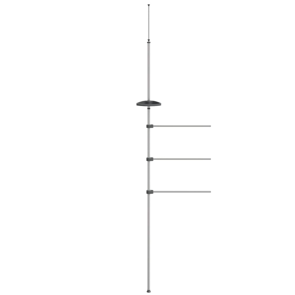 vidaXL Suport pentru prosoape, 47x280 cm, aluminiu