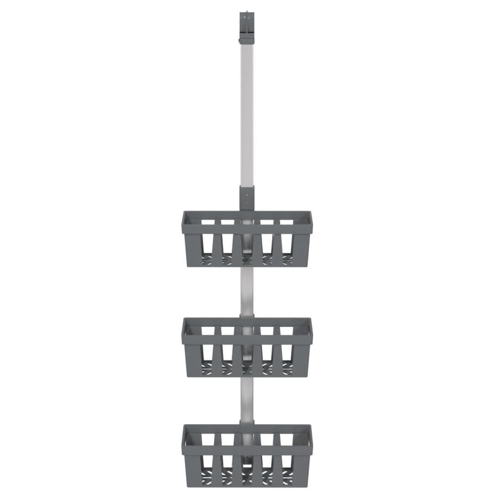 vidaXL Raft suspendat pentru duș 30x15x(67-105) cm aluminiu vidaXL Raft suspendat pentru duș 30x15x(67-105) cm aluminiu