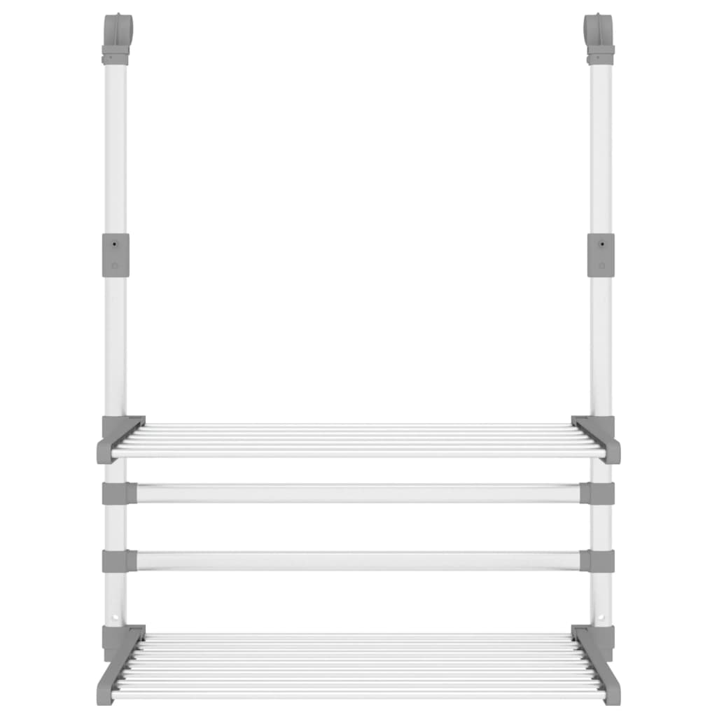 vidaXL Suport de uscare pentru balcon, 54x25x42 cm, aluminiu