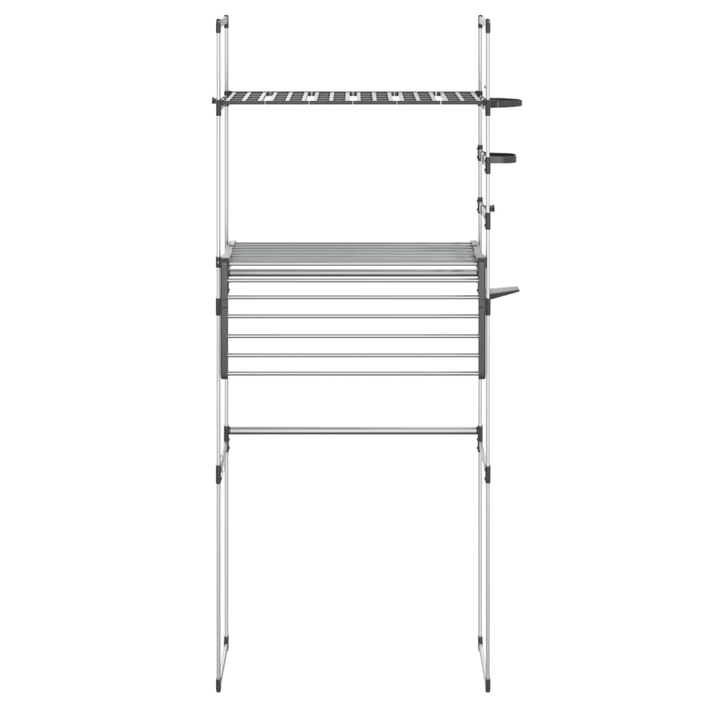 vidaXL Raft pentru mașina de spălat, 77x52x192 cm aluminiu vidaXL Raft pentru mașina de spălat, 77x52x192 cm aluminiu