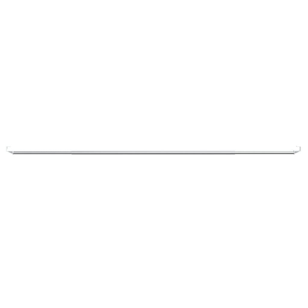 vidaXL Șine pentru perdele 2 buc, alb și argintiu, 90-130 cm, aluminiu vidaXL Șine pentru perdele 2 buc, alb și argintiu, 90-130 cm, aluminiu