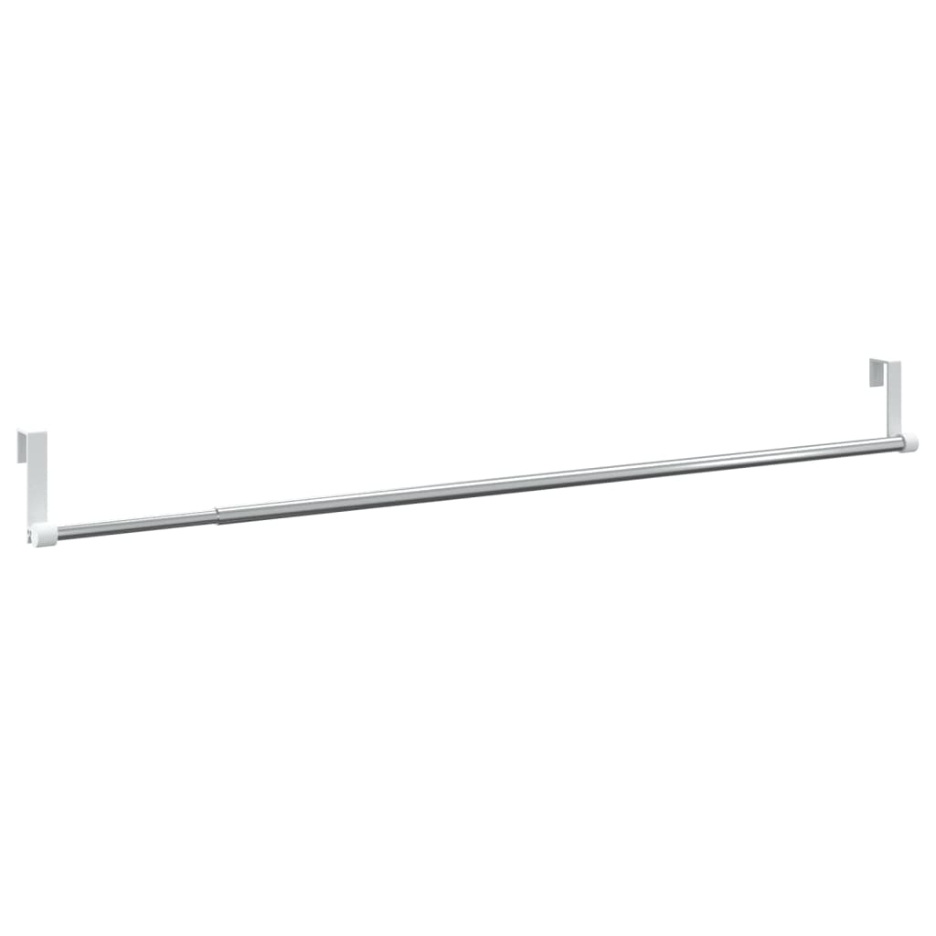 vidaXL Șine pentru perdele 2 buc, alb și argintiu, 60-105 cm, aluminiu vidaXL Șine pentru perdele 2 buc, alb și argintiu, 60-105 cm, aluminiu