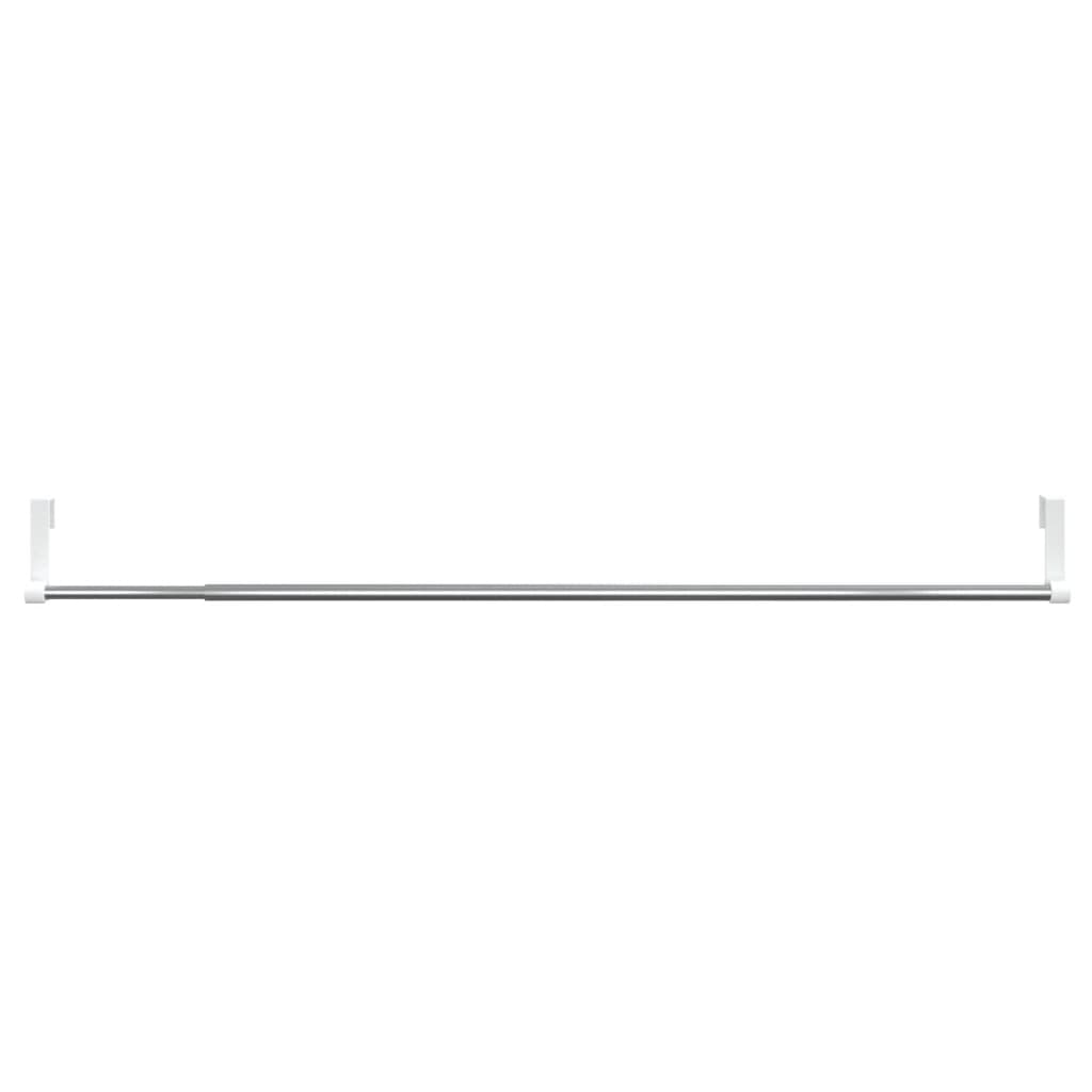 vidaXL Șine pentru perdele 2 buc, alb și argintiu, 60-105 cm, aluminiu vidaXL Șine pentru perdele 2 buc, alb și argintiu, 60-105 cm, aluminiu