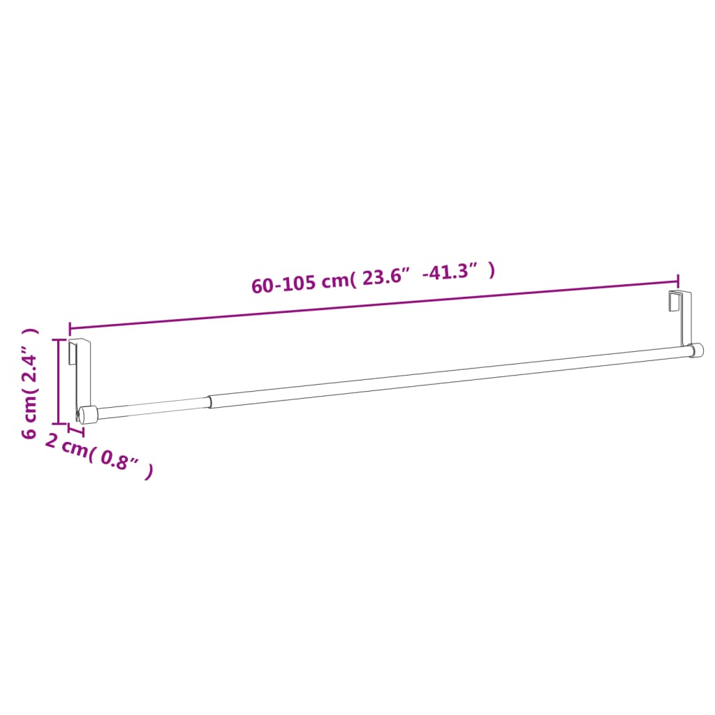 vidaXL Șine pentru perdele 2 buc, alb și argintiu, 60-105 cm, aluminiu vidaXL Șine pentru perdele 2 buc, alb și argintiu, 60-105 cm, aluminiu