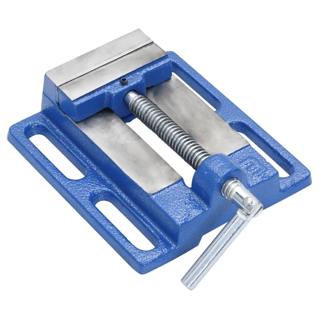 vidaXL Menghină pentru presă de frezat, albastru, 76 mm, fontă vidaXL Menghină pentru presă de frezat, albastru, 76 mm, fontă