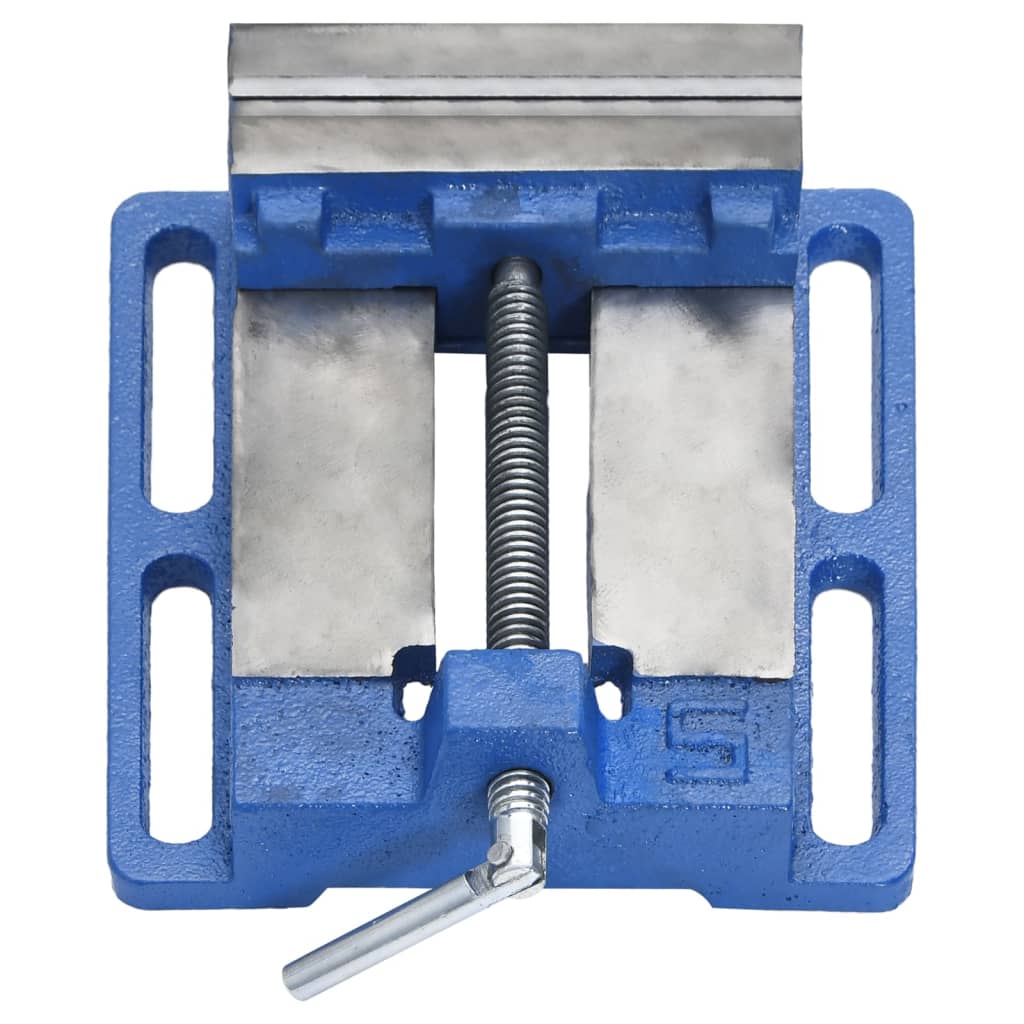 vidaXL Menghină pentru presă de frezat, albastru, 121 mm, fontă vidaXL Menghină pentru presă de frezat, albastru, 121 mm, fontă