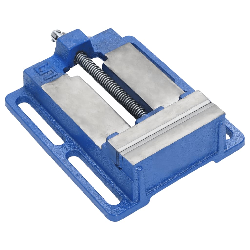 vidaXL Menghină pentru presă de frezat, albastru, 121 mm, fontă vidaXL Menghină pentru presă de frezat, albastru, 121 mm, fontă