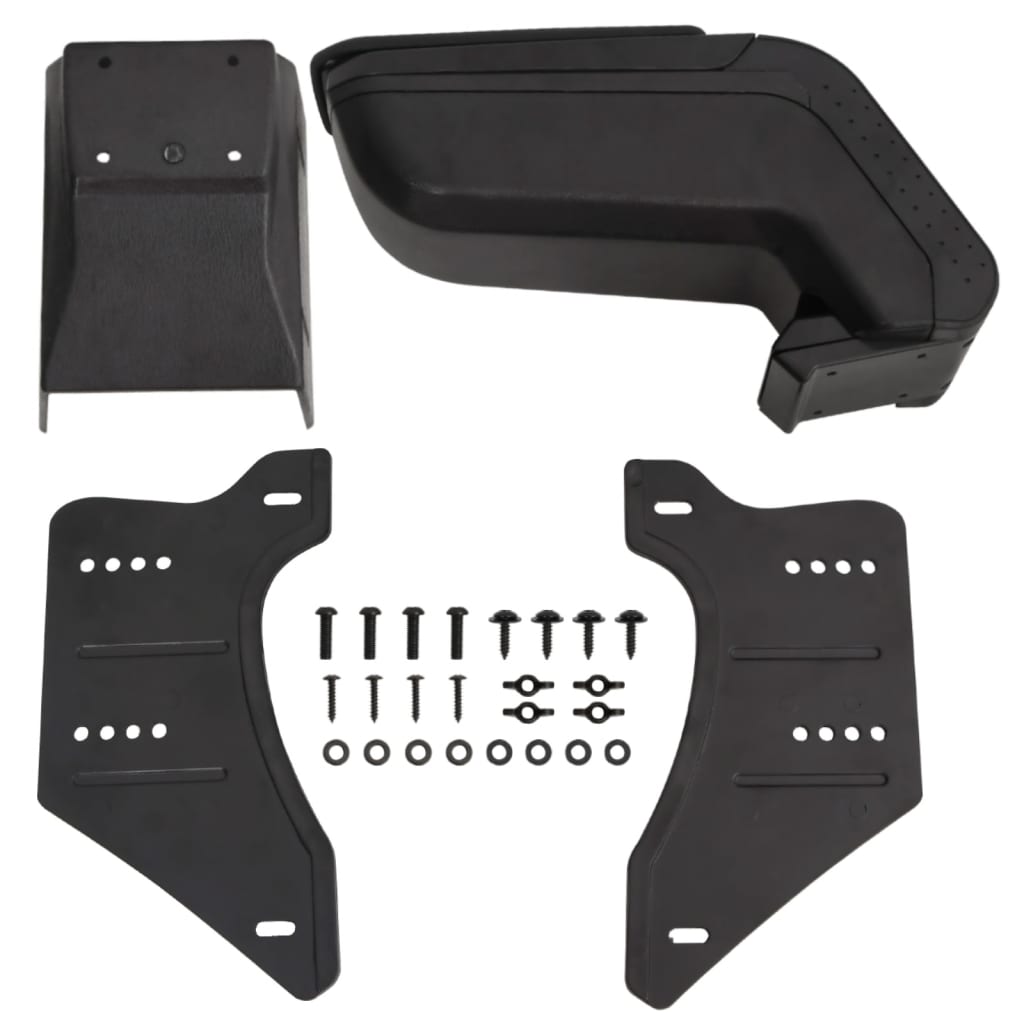 vidaXL Cotieră auto universală, negru, 14x30x(32-48,5) cm ABS vidaXL Cotieră auto universală, negru, 14x30x(32-48,5) cm ABS