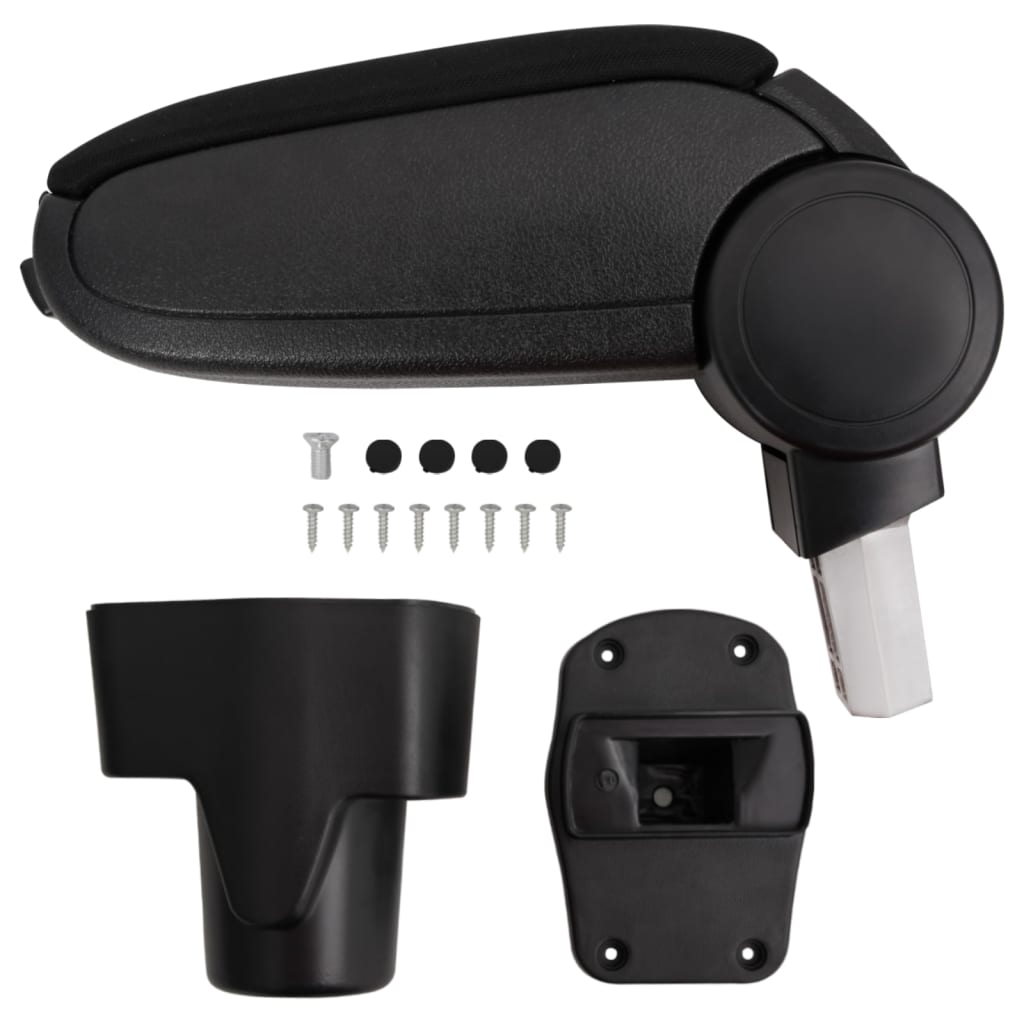 vidaXL Cotieră auto, negru, 13x34x(36,5-53) cm ABS vidaXL Cotieră auto, negru, 13x34x(36,5-53) cm ABS