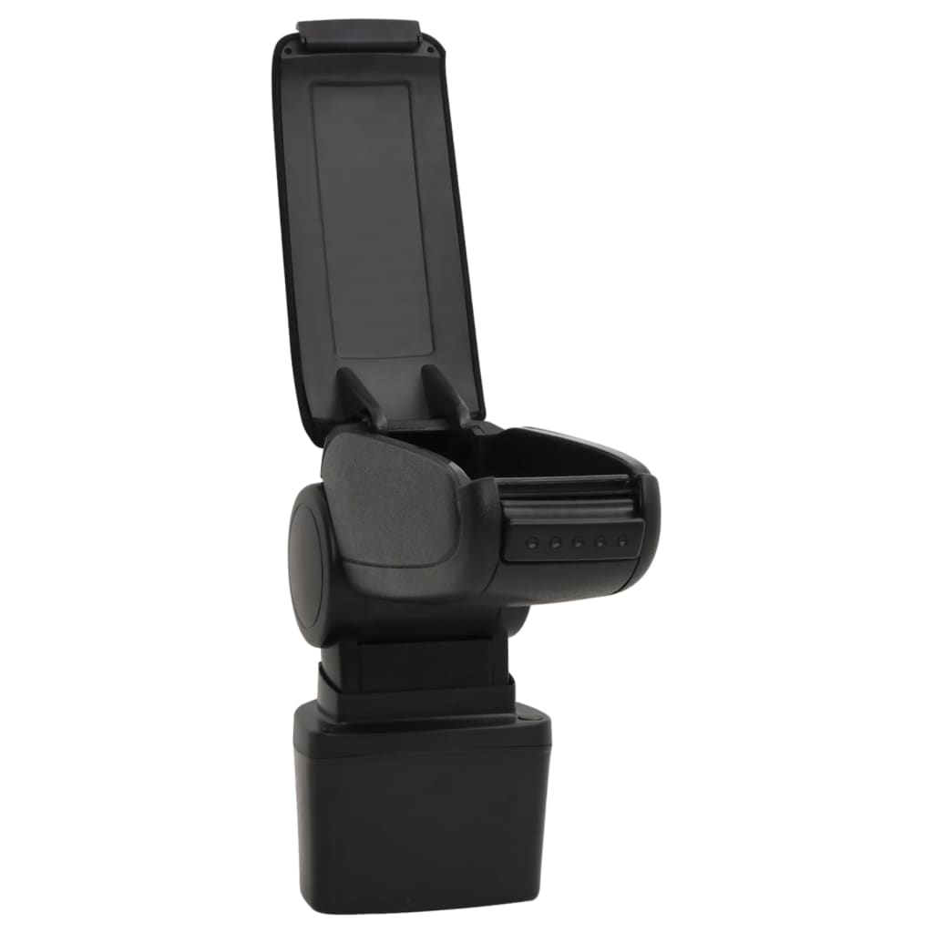 vidaXL Cotieră auto, negru, 14,5x31,5x(30-48) cm ABS vidaXL Cotieră auto, negru, 14,5x31,5x(30-48) cm ABS