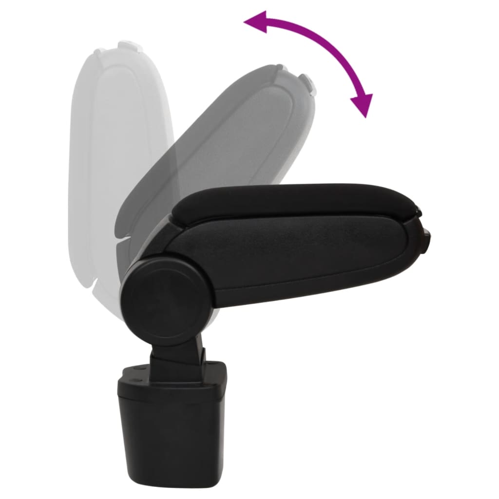 vidaXL Cotieră auto, negru, 14,5x31,5x(30-48) cm ABS vidaXL Cotieră auto, negru, 14,5x31,5x(30-48) cm ABS