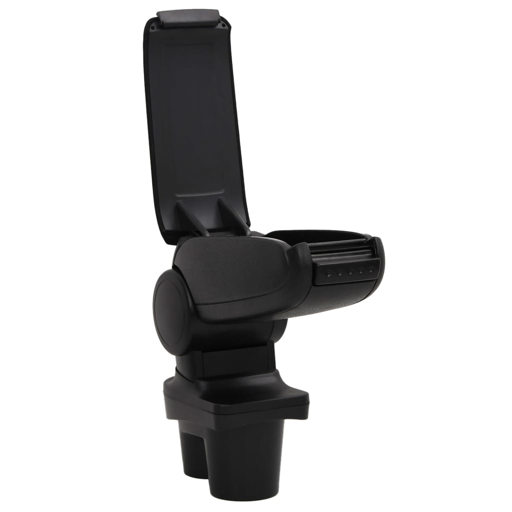 vidaXL Cotieră auto, negru, 13x36x(30-46) cm ABS vidaXL Cotieră auto, negru, 13x36x(30-46) cm ABS