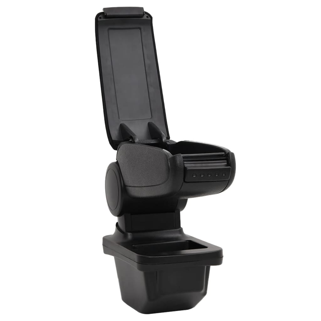 vidaXL Cotieră auto, negru, 14x33x(30-45,5) cm ABS vidaXL Cotieră auto, negru, 14x33x(30-45,5) cm ABS