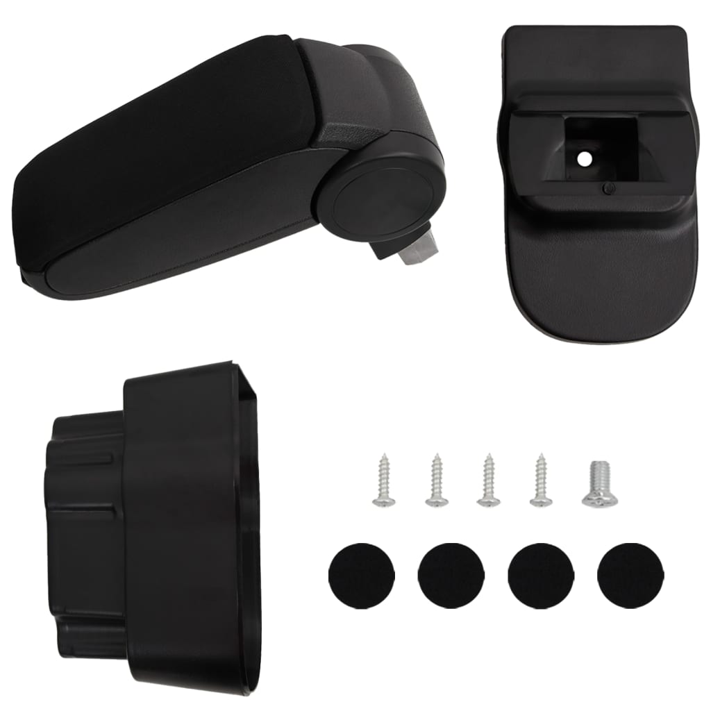 vidaXL Cotieră auto, negru, 12x37x(31-48) cm ABS vidaXL Cotieră auto, negru, 12x37x(31-48) cm ABS