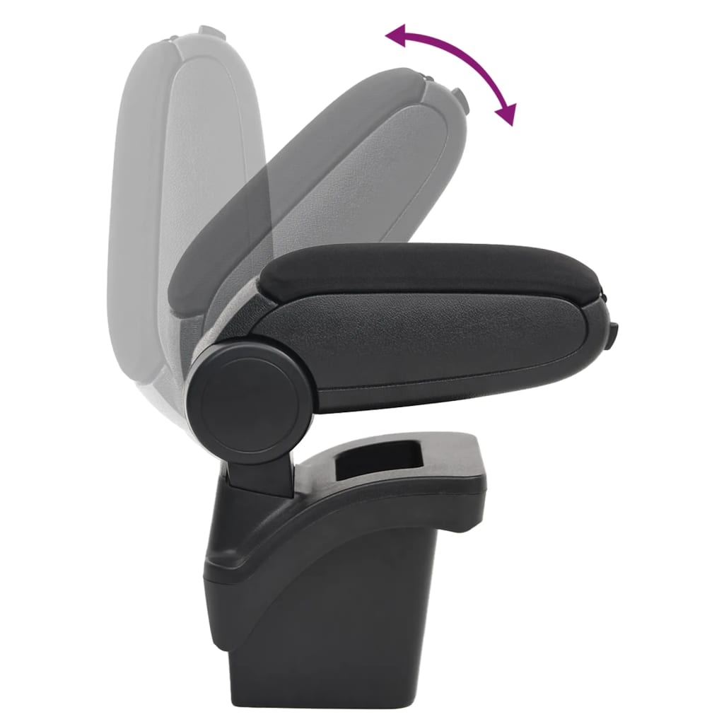 vidaXL Cotieră auto, negru, 16x30x(40-50) cm ABS vidaXL Cotieră auto, negru, 16x30x(40-50) cm ABS