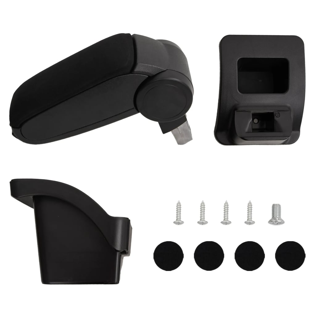 vidaXL Cotieră auto, negru, 16x30x(40-50) cm ABS vidaXL Cotieră auto, negru, 16x30x(40-50) cm ABS