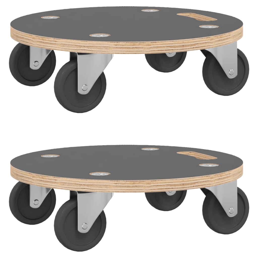 vidaXL Cărucioare de transport, 2 buc., rotunde, Ø38x11,5 cm, 250 kg vidaXL Cărucioare de transport, 2 buc., rotunde, Ø38x11,5 cm, 250 kg