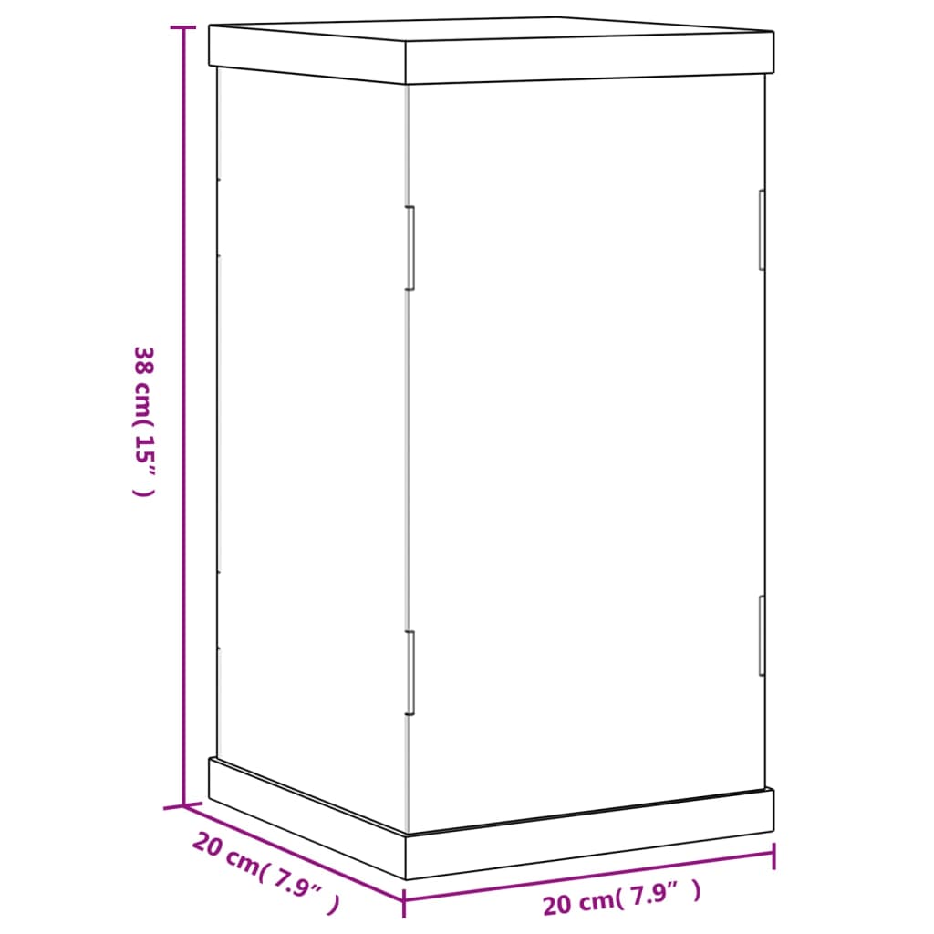 vidaXL Cutie de prezentare, transparent, 20x20x38 cm, acril vidaXL Cutie de prezentare, transparent, 20x20x38 cm, acril
