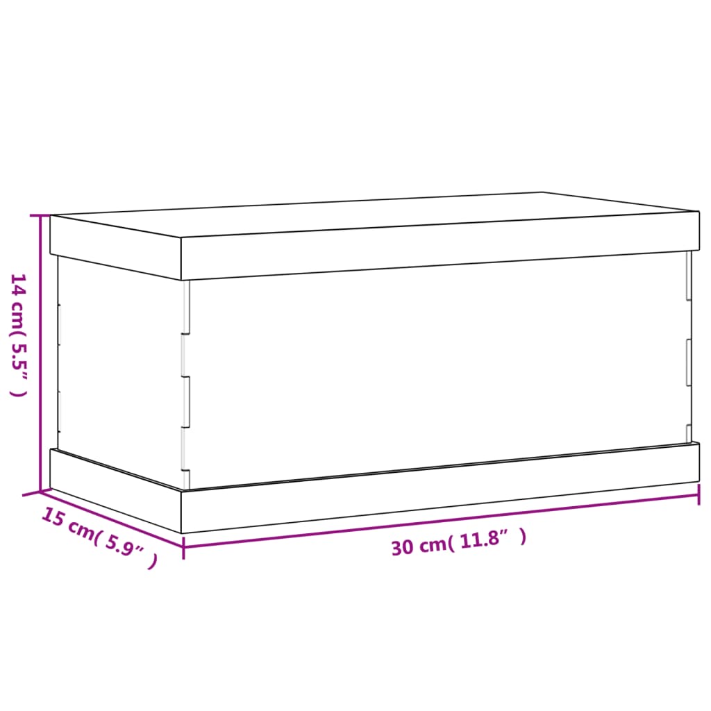 vidaXL Cutie de prezentare, transparent, 30x15x14 cm, acril vidaXL Cutie de prezentare, transparent, 30x15x14 cm, acril